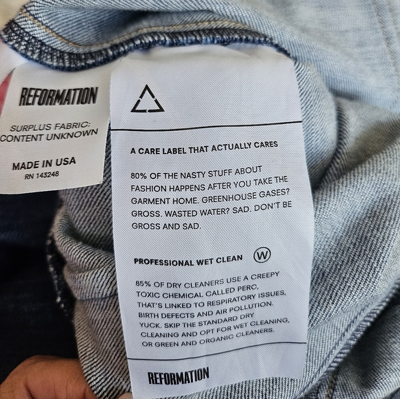 Reformation Denim Dress M - Picture 7 of 15